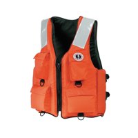 Chaleco Mustang Survival Classic Industrial Con 4 Bolsillos Naranja
