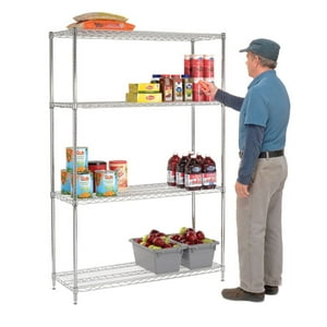 Estante 120X45X180 Cm Acero Cromado Prochef Capacidad 480 Kg