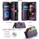 thumbnail image 3 of CaseMe Funda de Cuero for iPhone 16 de 6.1 Pulgadas con Billetera [Bloqueo RFID] con Ranura para Billetes con Zíper y 7 Tarjeteros, Correa de Hombro Magnética de Cuero PU Suave, Funda de Billetera fo, 3 of 13