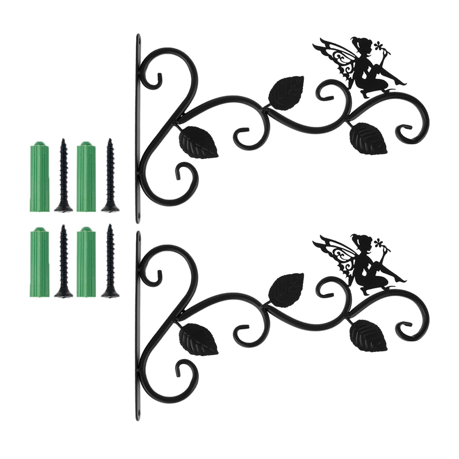 Ioensy - 2 Cestas Colgantes Para Colgar En La Pared, Colgador De Plantas Con Ganchos, Hada Silenciosa De 3 Hojas