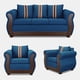 thumbnail image 2 of Juego De Living 3-1-1 ATENAS Azul, 2 of 8