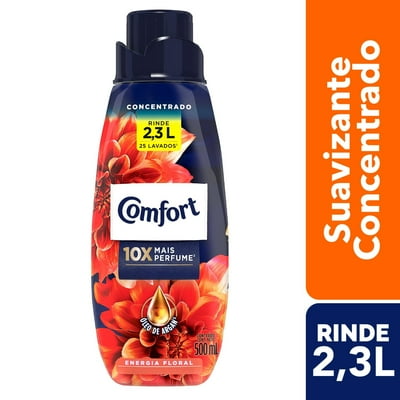 Suavizante Líquido Concentrado Energia Floral Botella 500 Ml Comfort