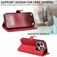 thumbnail image 5 of Funda tipo cartera con tapa para Nothing Phone 4A Pro con tarjetero, soporte y cubierta magnética Rojo, 5 of 5