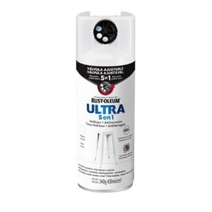 Rust-Oleum - Pintura En Spray Ultra 5 En 1 Multisuperficie Anticorrosiva Blanco Mate 340 G