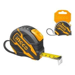 Ingco - Huincha De Medir Metálica 5Mts Naranja