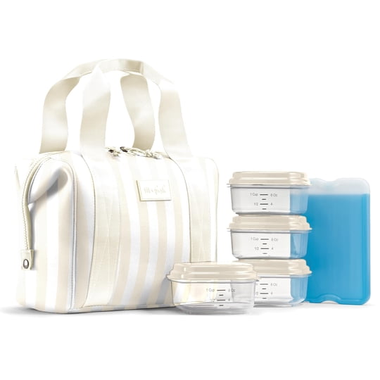Bolsa De Almuerzo Fit & Fresh 25x15x23 Cm Con Bolsa De Hielo Y Recipientes