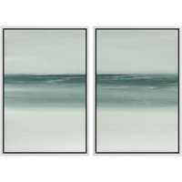 Set De Arte Mural Con Estampado Sobre Lienzo Signwin Modern Abstract Ocean