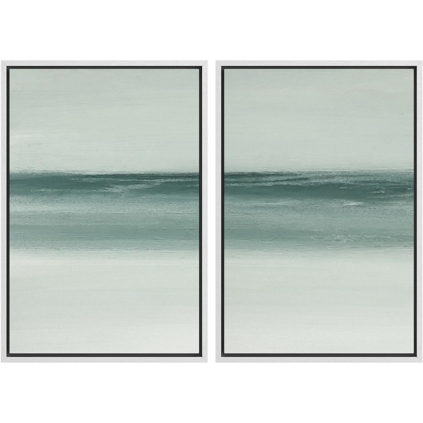 Set De Arte Mural Con Estampado Sobre Lienzo Signwin Modern Abstract Ocean