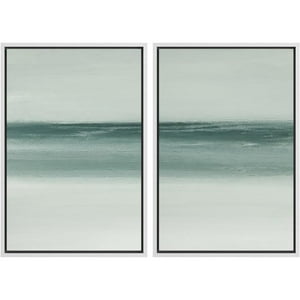 Set De Arte Mural Con Estampado Sobre Lienzo Signwin Modern Abstract Ocean