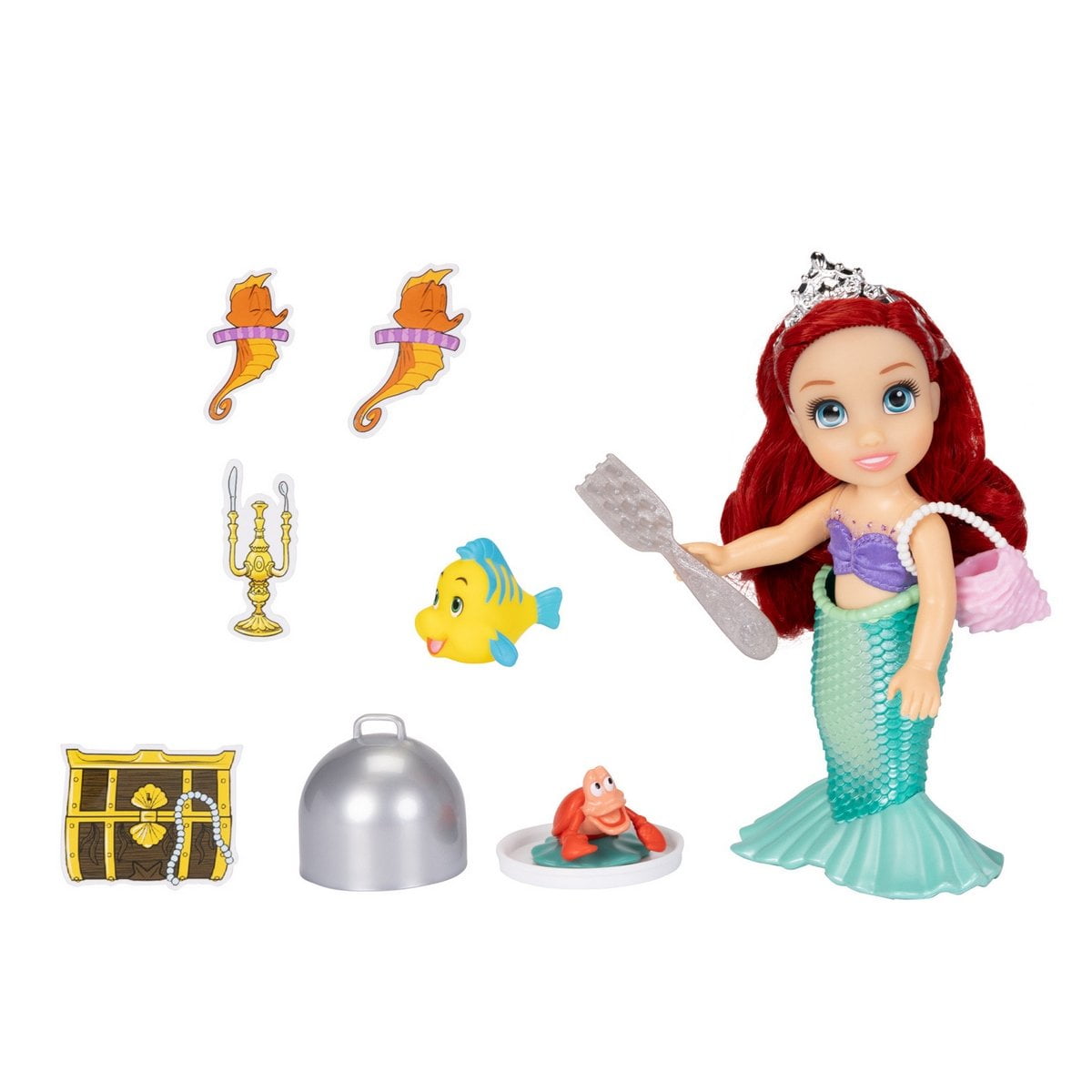 Muñeca 15 Cm Con Accesorios Princesas De Disney - Ariel