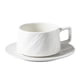 thumbnail image 2 of Tazas De Capuchino Con Platillo, Taza De Café Para Restaurante, Cafetería, Regalo De Inauguración De La Casa, Color Blanco, 2 of 5