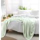 thumbnail image 4 of Manta de Cama de Lujo PiccoCasa de Forro Polar Tejido de Malla Completa Verde Pálido, 4 of 7