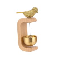 Magideal - Timbres De Puerta Colgantes Para Comerciantes, Campanas De Madera, Regalo Creativo, Timbre De Puerta De Granja Para Con Pájaro