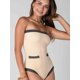 thumbnail image 1 of Traje de Baño Daikiri Mujer Sorrento Crema Gris Grafito Protección UV50+, 1 of 3