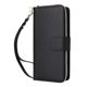 thumbnail image 2 of Funda Cartera con Cremallera y Correa para iPhone 14 Plus Soporte y Tarjetero Negro, 2 of 6