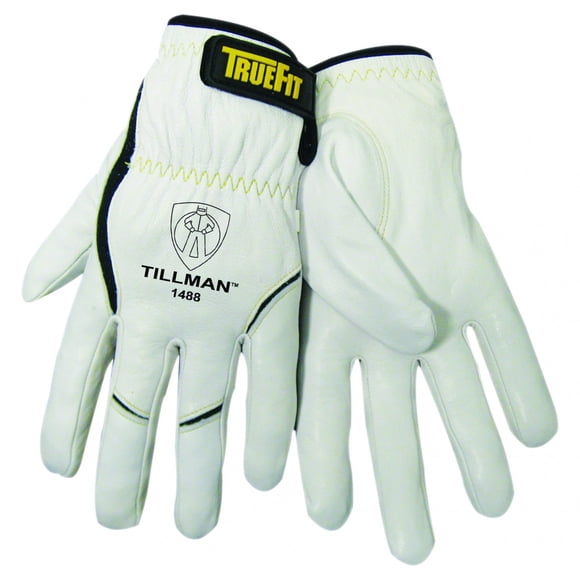 Guantes de soldador Tillman TrueFit TIG de piel de cabra de grano superior, tamaño mediano
