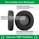 thumbnail image 5 of Almohadillas para auriculares ACCOUTA Sony MDR-V1/2/3/4/5 negras, 5 of 6