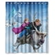 thumbnail image 1 of Cortina de ducha de la película Frozen, Anna, Olaf, Kristoff y Sven, con ganchos, tamaño 60 x 72 pulgadas., 1 of 3