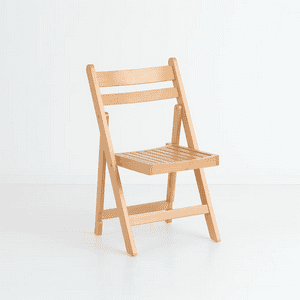 Klik Muebles - Silla Duna Plegable De Madera Natural
