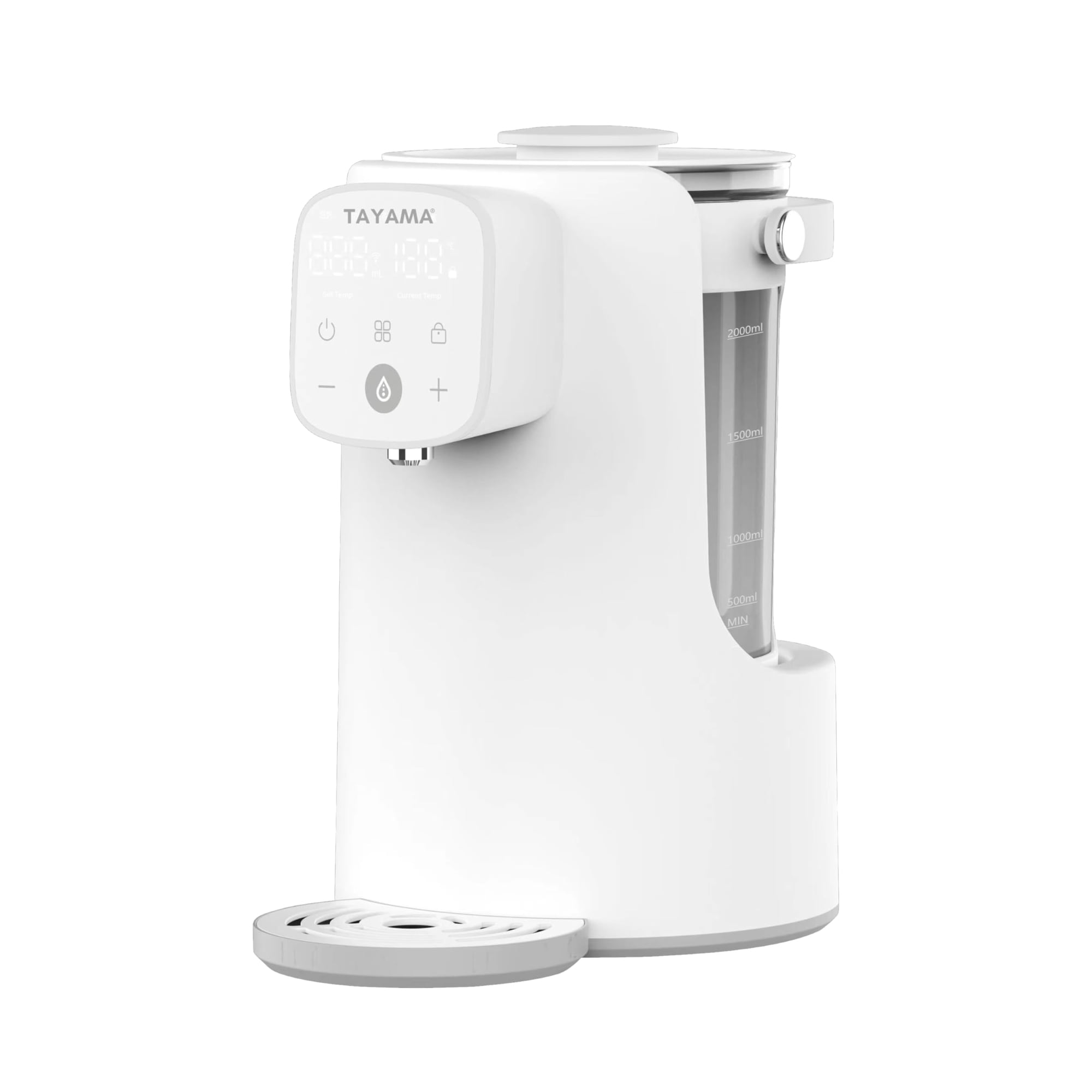 Dispensador De Agua Caliente Tayama Smart Digital Glass 2l Blanco