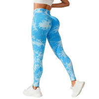 Flix Spa - Calza Deportiva Mujer Estampado Tie Dye Levanta Glúteos