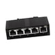 thumbnail image 3 of Conmutador Ethernet Conmutador de red no administrado, Plug and Play profesional de 10/100 Mbps, concentrador de red compacto de 5 puertos con carril, 3 of 5