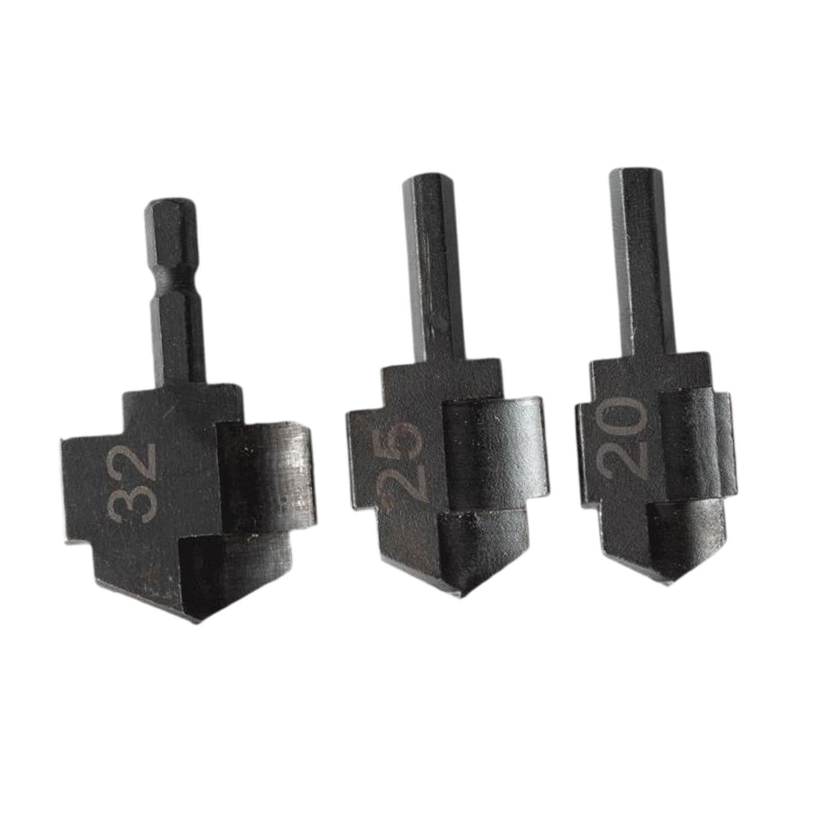 Ioensy - 3x Broca Escalonada De Elevación Ppr, Repuesto Profesional De Broca Escariadora De Metal