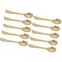 Magideal - Suministros De Decoración De Utensilios, Vajilla Para Cumpleaños, Festival, Compromiso, Cenas, Bar , 10X Cucharas Doradas