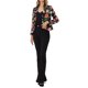 thumbnail image 2 of INSPIRE CHIC Blazer Abierto de Mujer para Regreso a Clases, Chaqueta de Traje Recortada para el Verano, Negro Rojo-Floral M, 2 of 6