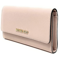 Billetera Michael Kors Trifold Womens Jet Set Travel Large Wallet Blush