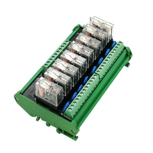 Genérico - Módulo De Relé Omron De 8 Canales Módulo De Placa De Driver De Ocho Paneles Dc 24V 10A
