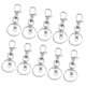 thumbnail image 3 of 10 Piezas De Broche De Pinza De Langosta De Plata Llavero Accesorios De Joyería, 3 of 3