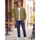 thumbnail image 2 of INSPIRE CHIC Chaqueta Bomber de Trabajo de Golf con Cremallera Ligera para Hombre para Primavera y Otoño L Verde Oliva, 2 of 6
