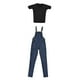 thumbnail image 2 of 2 Uds Moda 1/6 Camiseta Y Pantalones Vaqueros Con Tirantes Para Accesorios De Figuras De Acción De 12 Pulgadas, 2 of 3