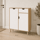 thumbnail image 2 of Aparador Buffet Nórdico con 2 Puertas y 1 Cajón Blanco Madera 80x30x92cm, 2 of 10