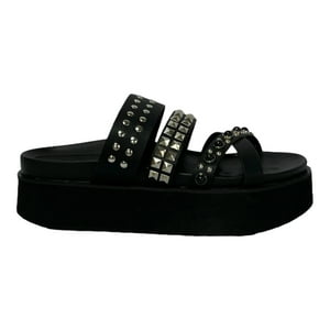 Sandalia Mujer Negro Pantin Detogni