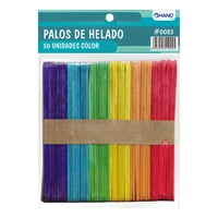 Hand - Palos De Helado Colores 50 Unidades - Ps