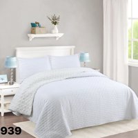 Genérico - Cubrecama Quilt Sherpa 2 Plazas - Blanco M939