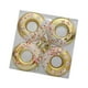 thumbnail image 1 of 4 Colgantes De Bolas De Navidad En Forma De Donut De 7 Cm De Diámetro Para Decoración Navideña, Color Dorado, 1 of 3