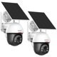 thumbnail image 1 of Cámaras de seguridad DEKCO inalámbricas para exteriores con energía solar 2K, 1 of 6