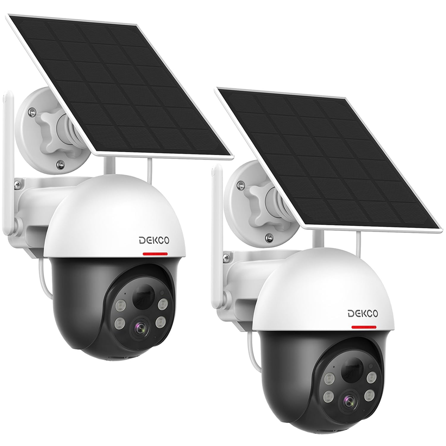 Cámaras De Seguridad Dekco Inalámbricas Para Exteriores Con Energía Solar 2k