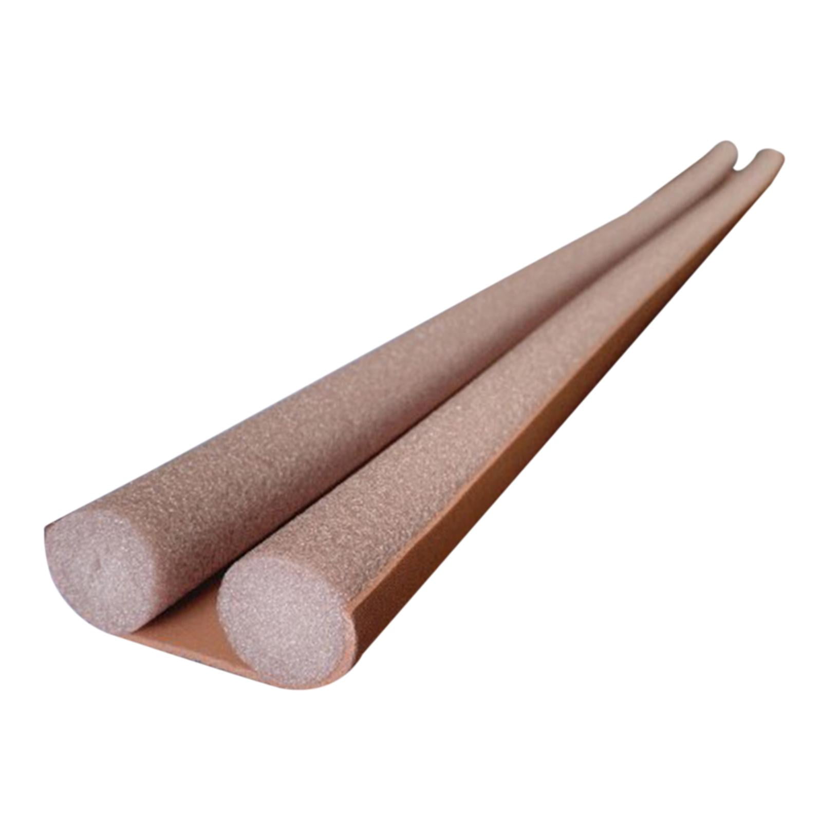 Magideal - Tapón De Tiro De Puerta Excluidor De Tiro Reducción De Olores De Luz De Ruido Tapón De Aire Frío Tapón De Tiro De Barrido De Puerta Delantera Interior , Marrón 95x10x3cm