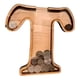 thumbnail image 1 of Alcancía de madera letras personalizadas, 1 of 3