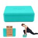 thumbnail image 1 of Espuma EVA ligera Yoga Block Myga, color turquesa, 1 of 7