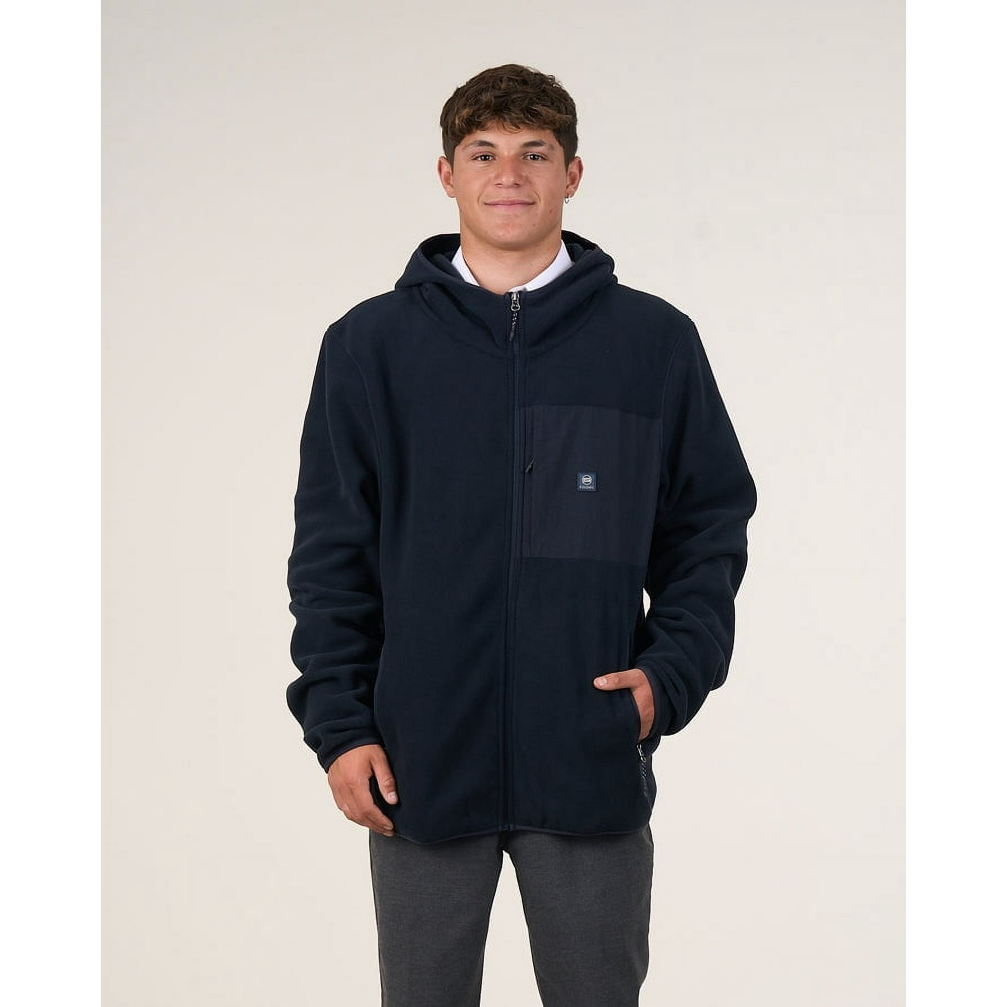 Polemic - Poleron Escolar Micropolar Niño Cierre Y Gorro S-xl -