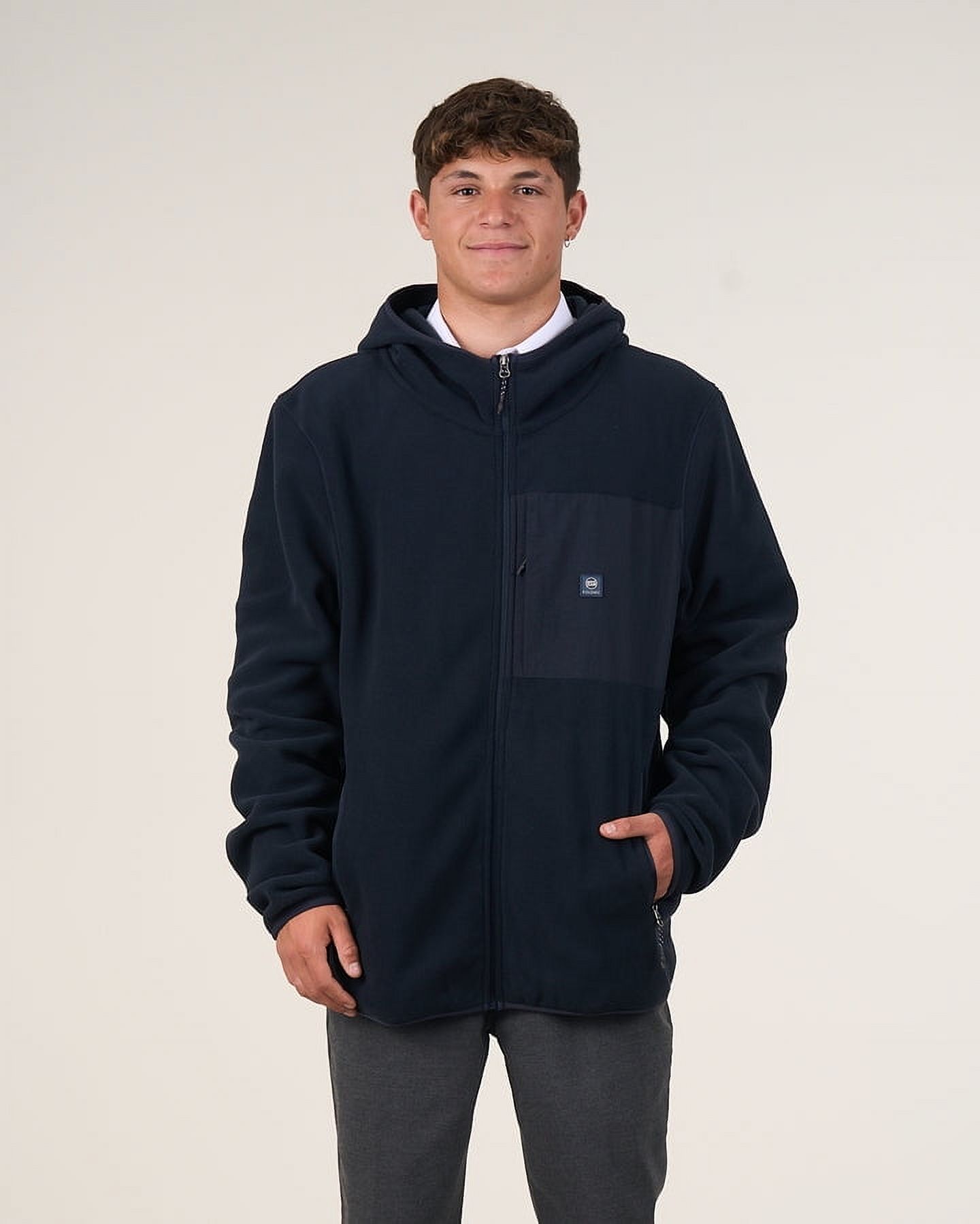 Polemic - Poleron Escolar Micropolar Niño Cierre Y Gorro S-Xl -