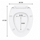 thumbnail image 2 of Tapa Asiento Caída Lenta Wc Marca Yts Asiento De Baño Y00397, 2 of 3
