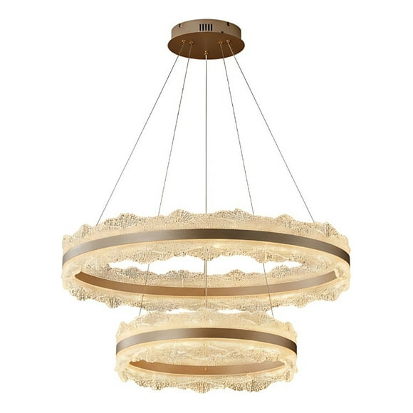 Lámpara Decorativa Colgante Anillos Luminosos Techo Jhn