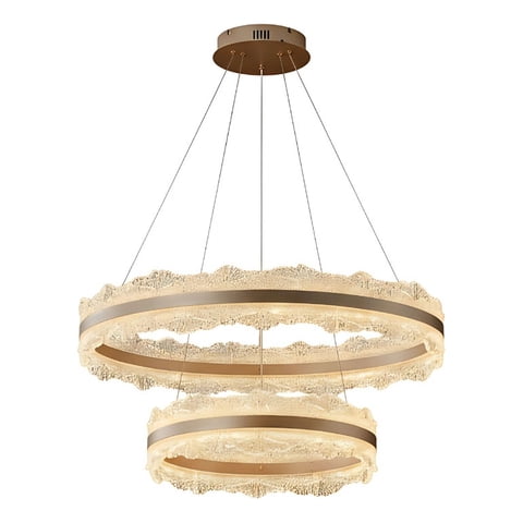 Genérico - Lámpara Decorativa Colgante Anillos Luminosos Techo Jhn