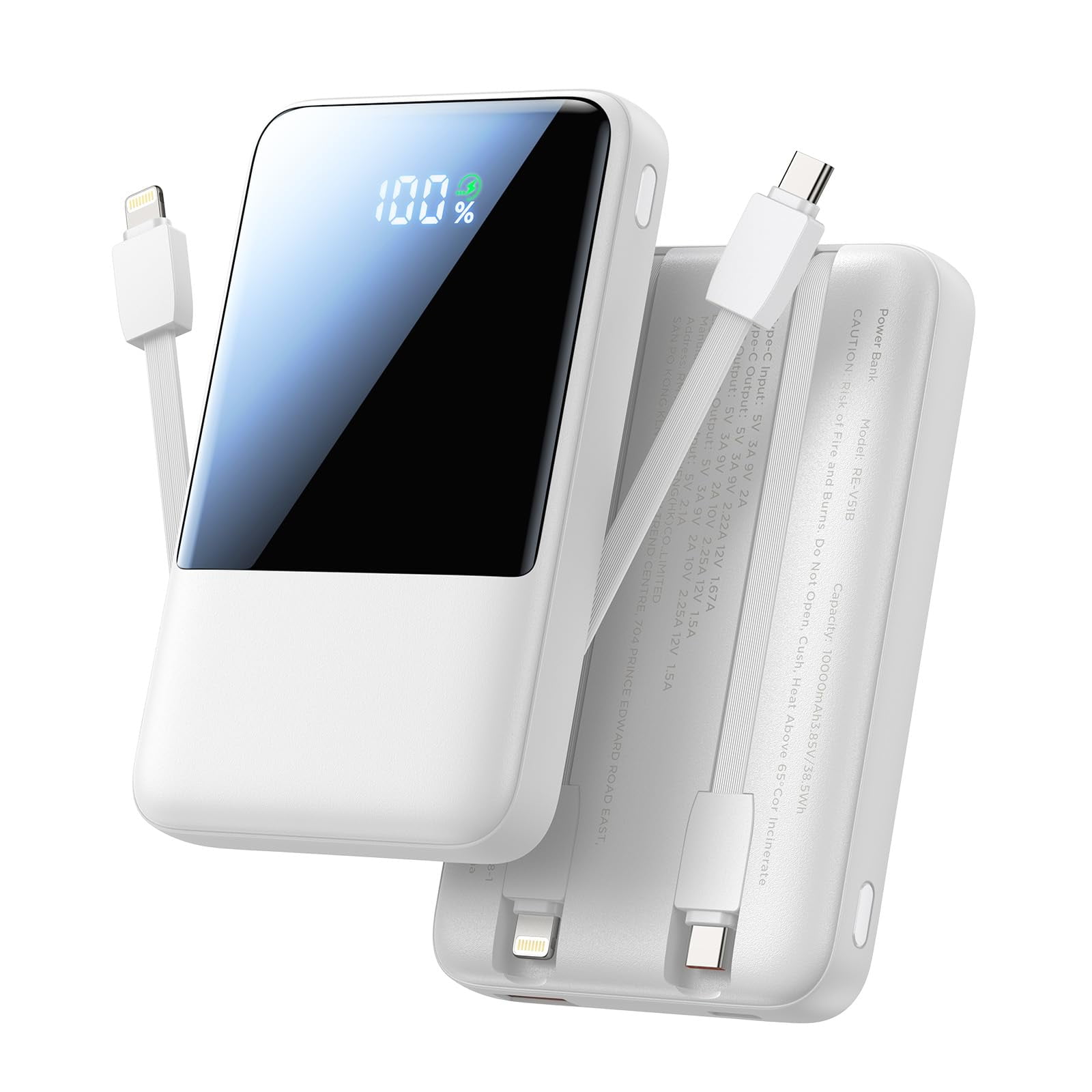 Cargador Portátil Aioneus Power Bank De 10000 Mah De Carga Rápida De 22,5 W